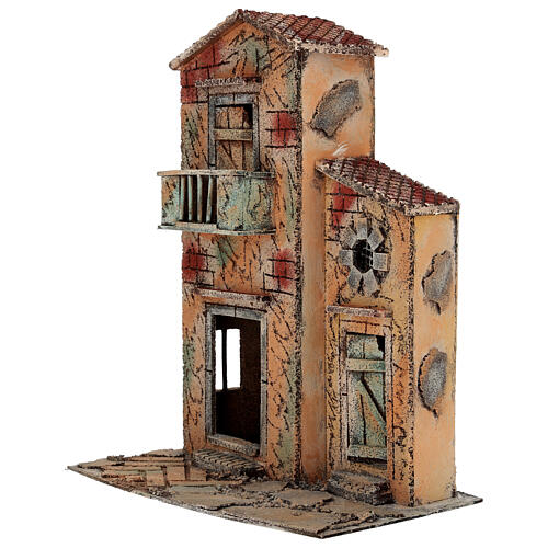 Klasyczny domek 30x20x35 cm - szopka neapolitańska 8-10 cm 3