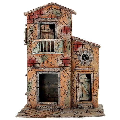 Casa clássica 28x19x36 cm para presépio de Nápoles 8-10 cm 1