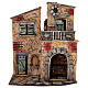 Casa con cucina e balcone 40x35x20 cm Presepe Napoletano 8-10 cm s1