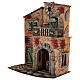 Casa con cucina e balcone 40x35x20 cm Presepe Napoletano 8-10 cm s3