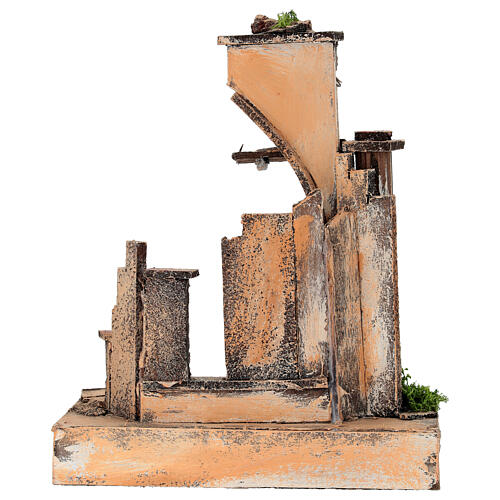 Tempio in rovina 20x15x25 cm Presepe Napoletano 6-8 cm 4