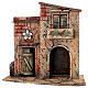 Miniature House with Flower 25x15x25 cm Neapolitan Nativity 6-8 cm s1
