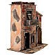 Casa con balcón techo plano 25x25x15 cm Belén Nápoles 6-8 cm s3