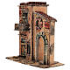 Casa con balcone tetto piano 25x25x15 cm Presepe Napoli 6-8 cm s2