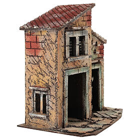 Casetta 25x25x15 cm Presepe Napoli 6-8 cm