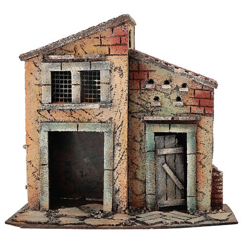 Domek 25x25x15 cm - szopka neapolitańska 6-8 cm 1