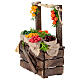 Marktstand mit Früchten aus Terrakotta in Jutesäcken, im neapolitanischen Stil, für 10–12 cm Krippe – Krippenzubehör s4