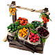 Banco frutta in sacchi presepe napoletano 10-12 cm terracotta s2