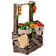 Banco frutta in sacchi presepe napoletano 10-12 cm terracotta s3