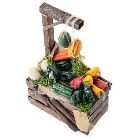 Banco delle verdure presepe napoletano 10-12 cm terracotta