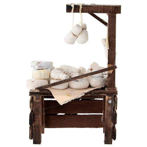 Cheese stall for 10-12 cm Neapolitan Nativity Scene, terracotta 5