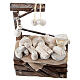 Banco formaggi presepe napoletano 10-12 cm terracotta s2