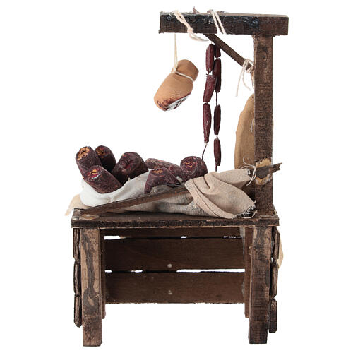 Banco salumi presepe napoletano 10-12 cm terracotta 5