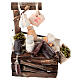 Banco olive formaggi salumi presepe napoletano 10-12 cm terracotta s2
