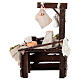 Banco olive formaggi salumi presepe napoletano 10-12 cm terracotta s5