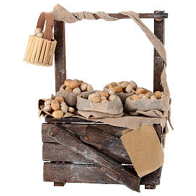 Stand with bags of eggs for 10-12 cm Neapolitan Nativity Scene, terracotta