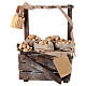Banco uova in sacchi presepe napoletano 10-12 cm terracotta s1