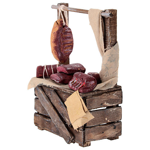 Étal viande crèche napolitaine 10-12 cm terre cuite 3