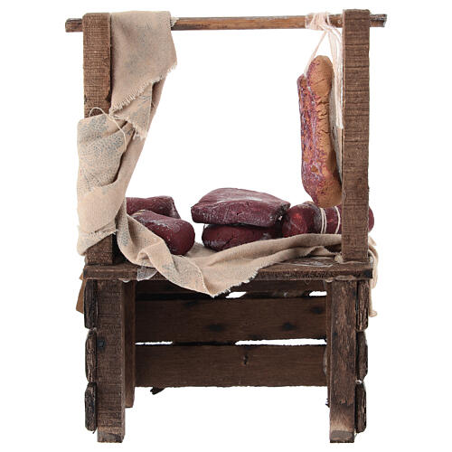 Étal viande crèche napolitaine 10-12 cm terre cuite 5