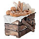 Banchetto pane formaggi presepe napoletano 10-12 cm terracotta s4