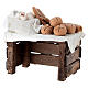 Banchetto pane formaggi presepe napoletano 10-12 cm terracotta s5