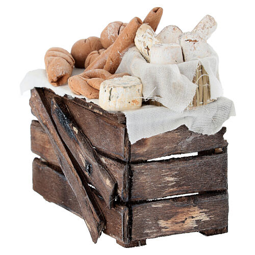 Nativity Scene Neapolitan Bread and Cheese Stand, 10-12 cm Terracotta 3