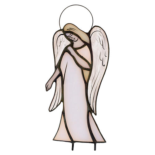 Glasbild Handgefertigte Krippe – Buntglas 7