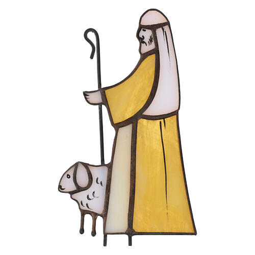 Presepe artigianale in vetro colorato 8