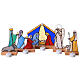 Presepe artigianale in vetro colorato s3