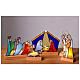 Presepe artigianale in vetro colorato s5