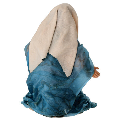 Madonna terracotta 14 cm presepe napoletano 4