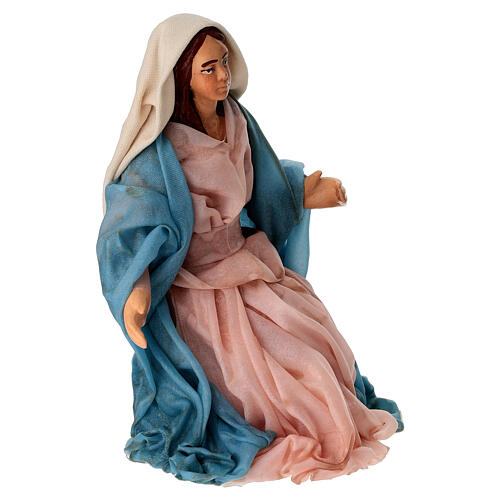 Madonna terakota, 14 cm, szopka neapolitańska 2