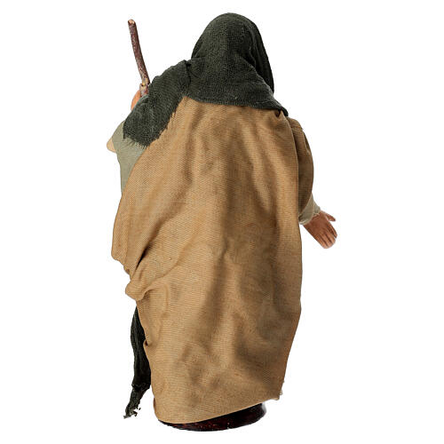 Heiliger Josef – für 14 cm Krippe, Terrakotta, neapolitanischer Stil 4