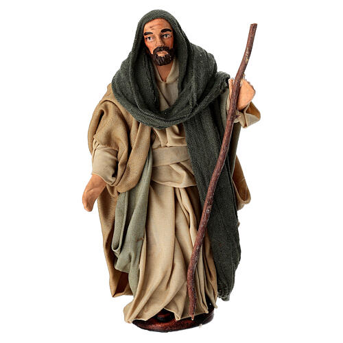 Saint Joseph, terracotta, 14 cm Neapolitan Nativity Scene 1