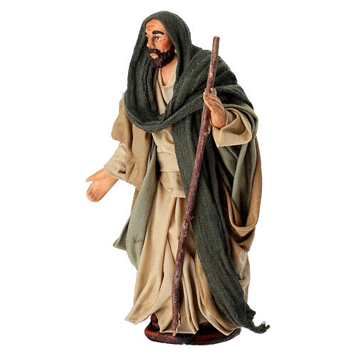 Święty Józef, terakota, 14 cm, szopka neapolitańska 2