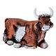 Terracotta ox for 14 cm Neapolitan Nativity Scene s2
