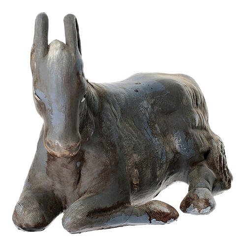 Asino terracotta 14 cm presepe napoletano 3