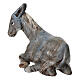 Asino terracotta 14 cm presepe napoletano s2