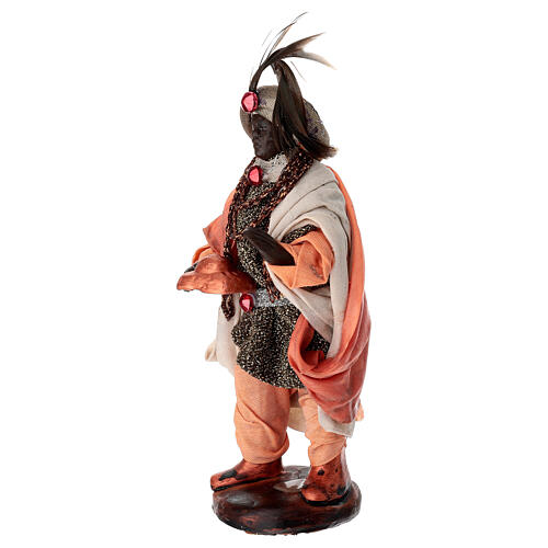 Terracotta Wise Man for 14 cm Neapolitan Nativity Scene 3