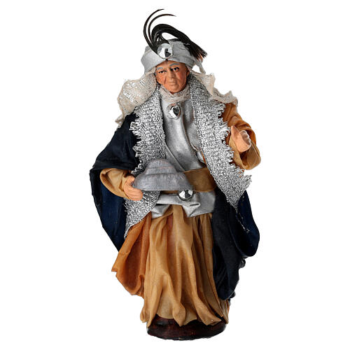 Terracotta Magi King, 14 cm Neapolitan Nativity Figurine 1