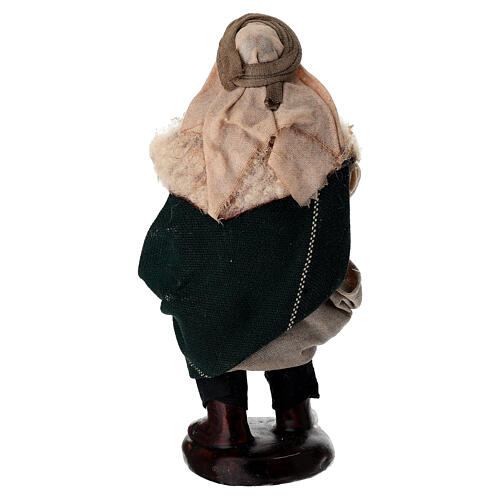 Grajek, terakota, 14 cm, szopka neapolitańska 4