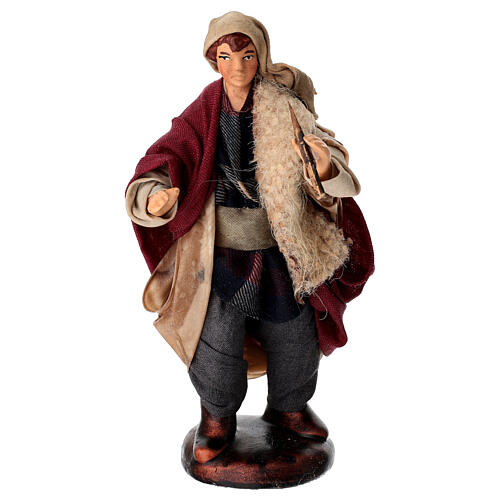 Terracotta Piper Figurine, 14 cm Neapolitan Nativity 1