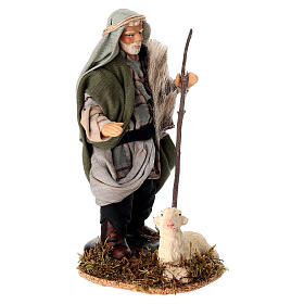 Pecoraio terracotta 14 cm presepe napoletano