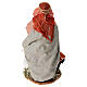 Donna con galline 14 cm terracotta presepe napoletano s4