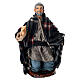 Mendigo arrodillado terracota 14 cm belén napolitano s1