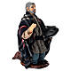 Mendicante in ginocchio terracotta 14 cm presepe napoletano s2