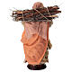 Boscaiola con legna 14 cm terracotta presepe napoletano s4