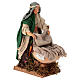 Vecchia lavandaia 14 cm terracotta presepe napoletano s3