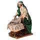 Lavadeira idosa 14 cm terracota presépio napolitano s2