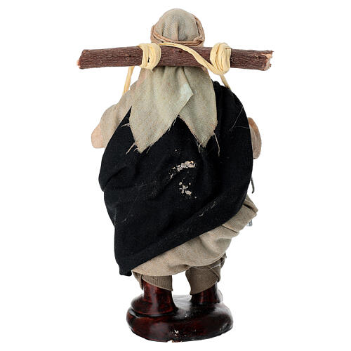 Porteur d'eau avec seaux en terre cuite 14 cm crèche napolitaine 4